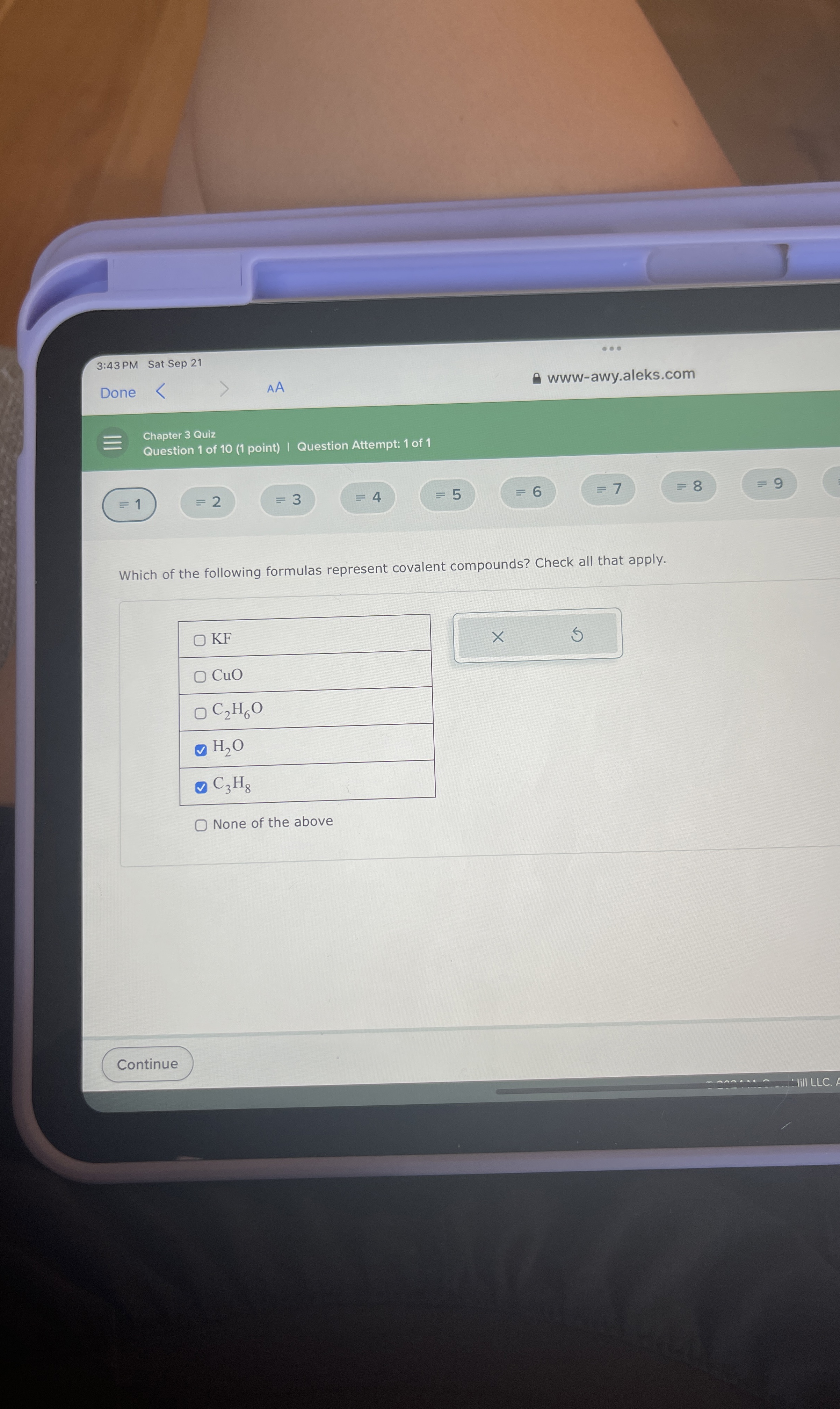 Solved Which of the following formulas represent covalent | Chegg.com image.
