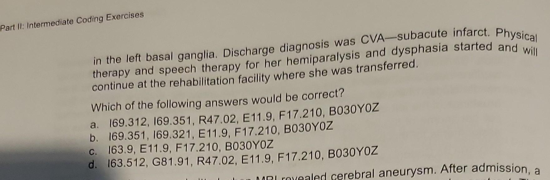 Solved ICD10CM Code(s) with POA Indicator and MSDRG 28.
