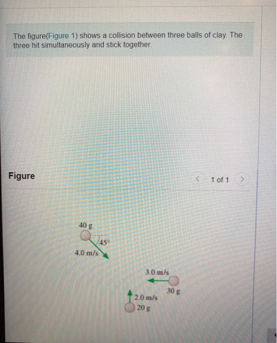 Solved The figure(Figure 1) shows a collision between three | Chegg.com