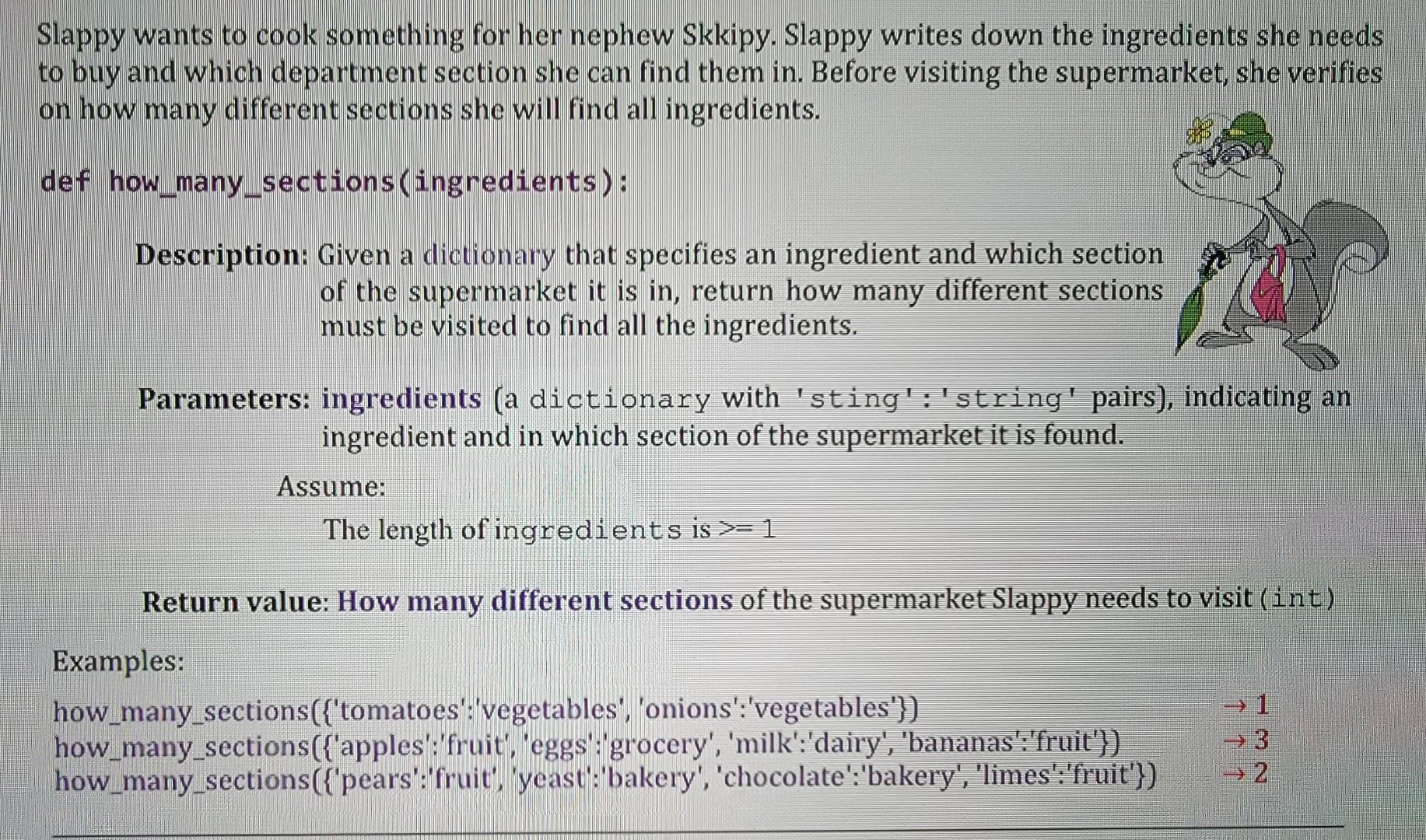 Solved The signature of each function is provided below, do | Chegg.com