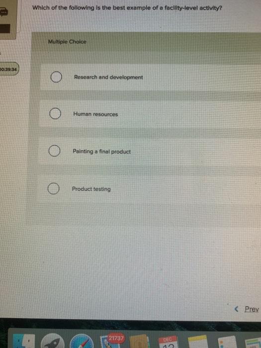 Solved Which of the following is the best example of a