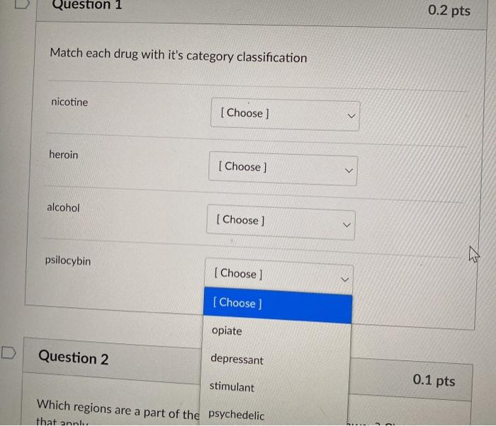 Solved Match each drug with it's category classification | Chegg.com