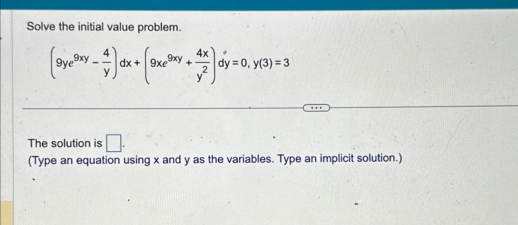 Solved Solve the initial value | Chegg.com