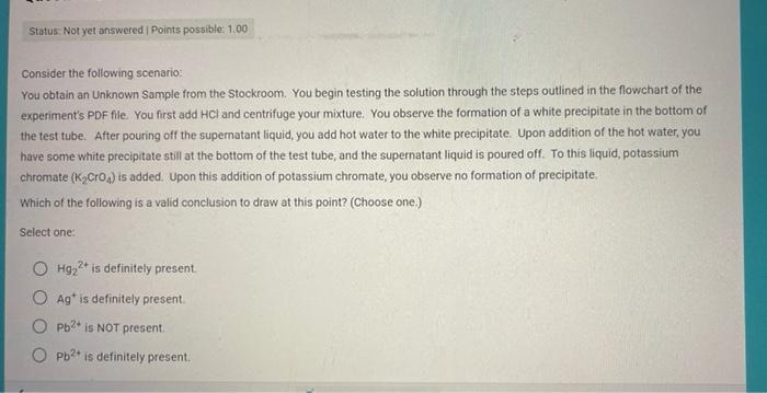 Solved Consider the following scenario: You obtain an | Chegg.com