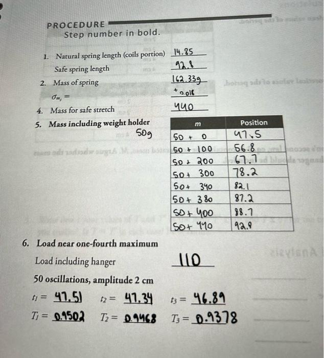 simple harmonic motion experiment report