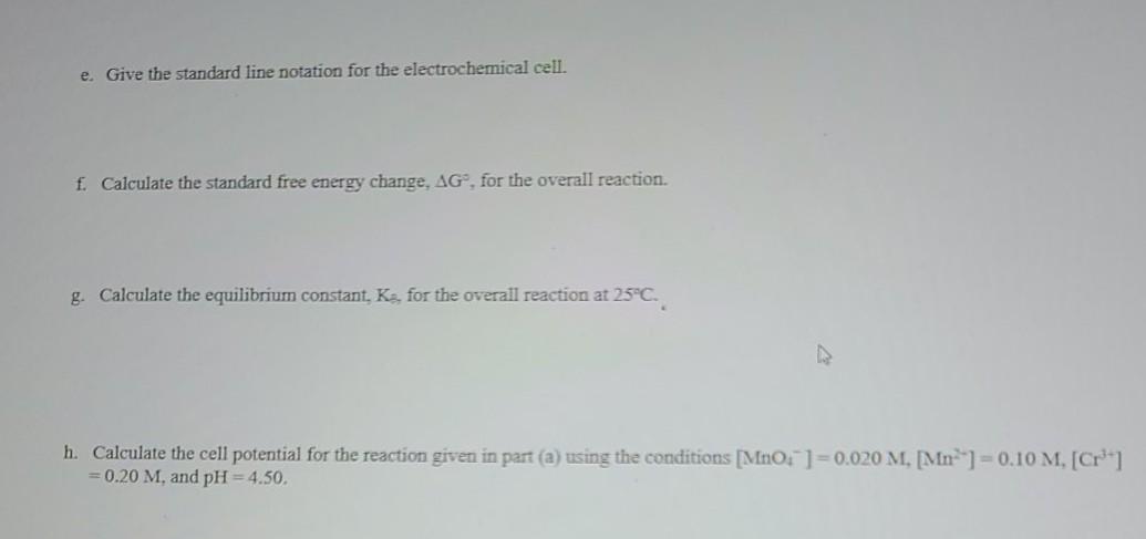 Solved e. Give the standard line notation for the | Chegg.com