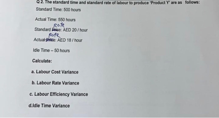 Labour Variances and Idle Time 