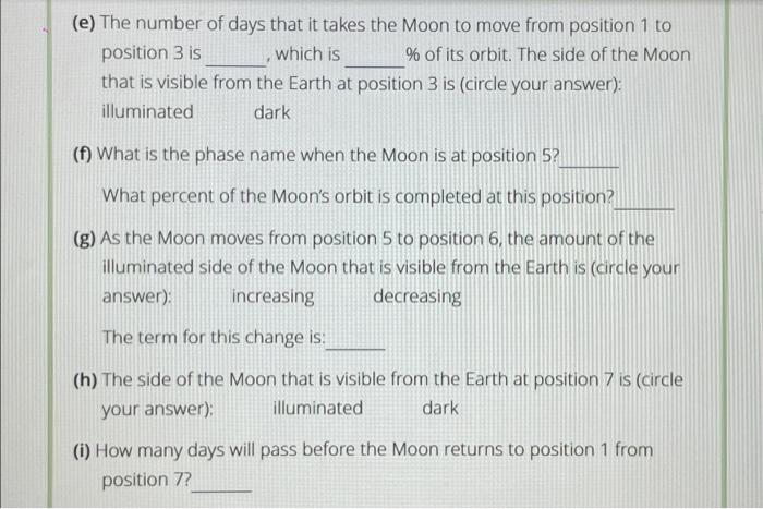 Solved EXERCISE 22.2 The Phases of the Moon Name: Course: | Chegg.com