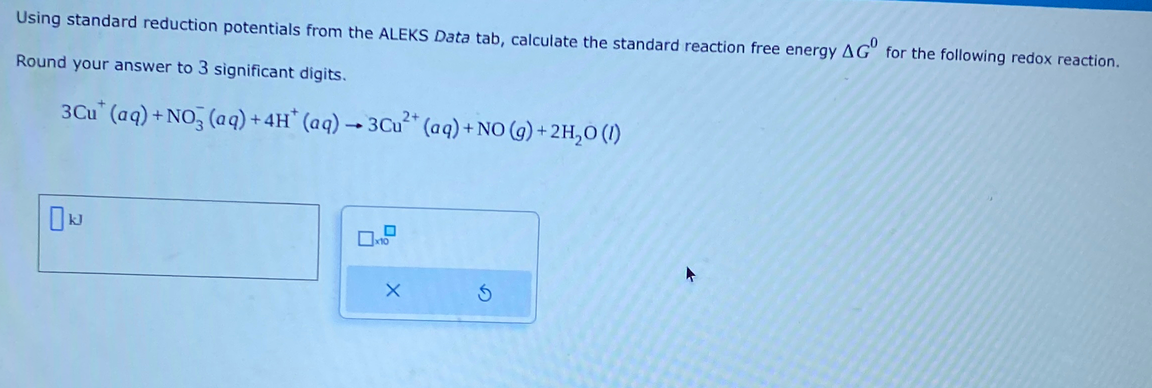 Solved Using standard reduction potentials from the ALEKS | Chegg.com