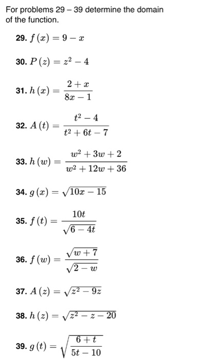 Math Problem On Function Definition Solved Section 3-4 : The Definition Of A Function - | Chegg.com