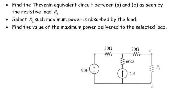 Solved • Find the Thevenin equivalent circuit between (a) | Chegg.com