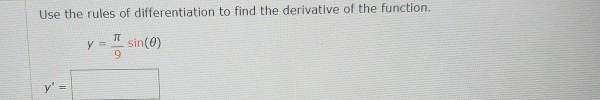 Solved Use the rules of differentiation to find the | Chegg.com
