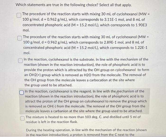 Solved Which Of The Following Statements Are Correct? Select | Chegg.com