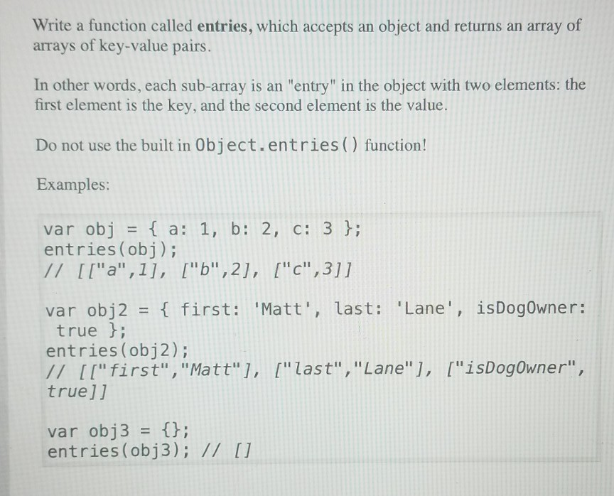 Solved Write a function called values, which accepts an | Chegg.com