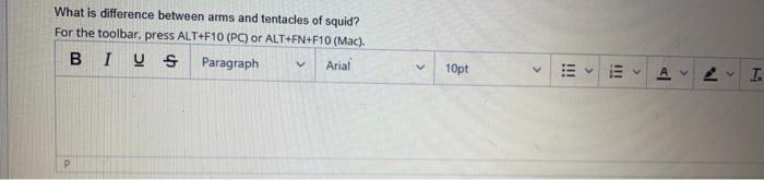 Solved What Is Difference Between Arms And Tentacles Of | Chegg.com