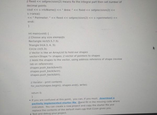 Solved Lab 7: Geometric Shapes a Submit Assignment Due Nov | Chegg.com