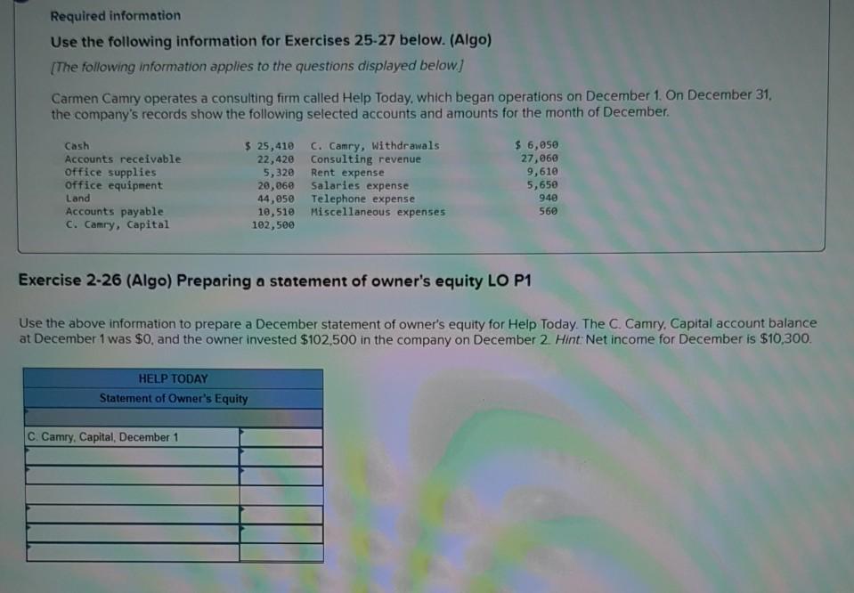 Solved Exercise 2 24 Algo Computing Net Income Lo P1 A 4758