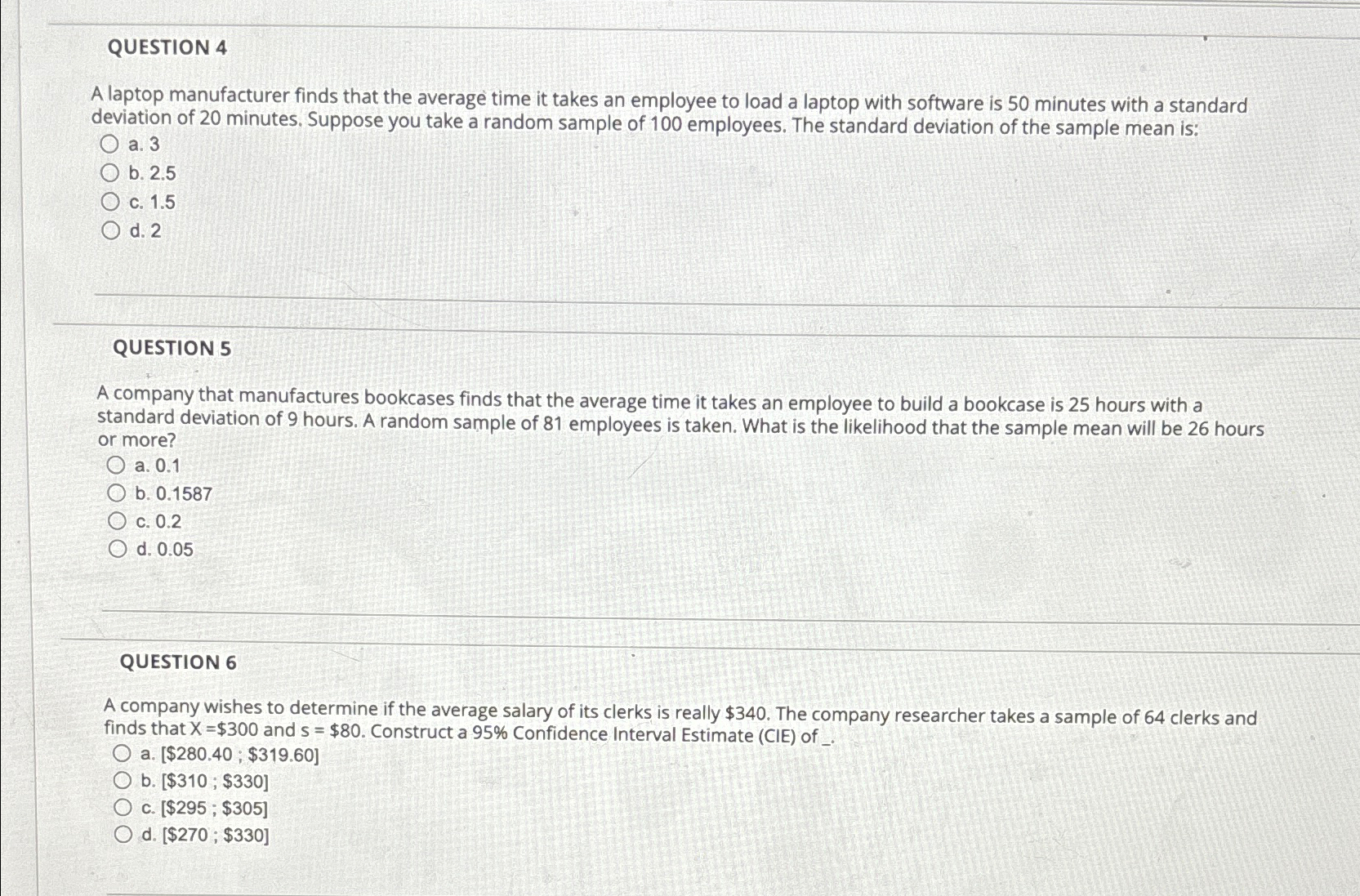 Solved QUESTION 4A laptop manufacturer finds that the | Chegg.com