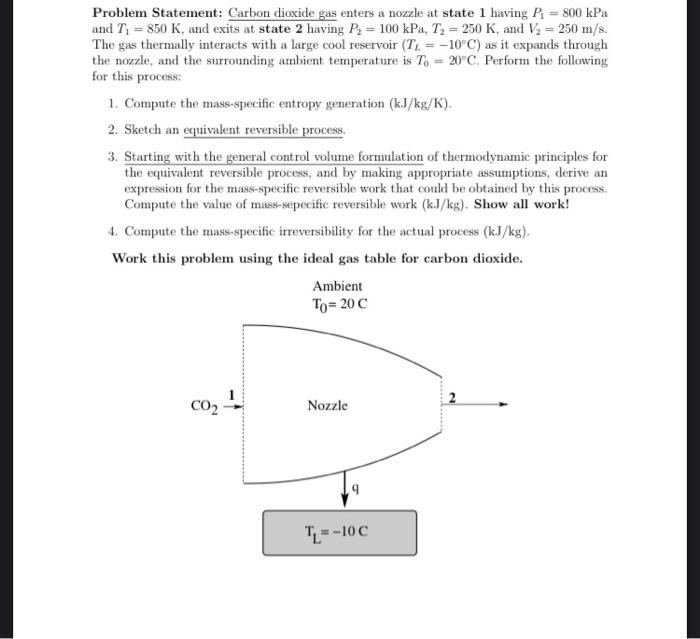 problem-statement-carbon-dioxide-gas-enters-a-nozzle-chegg