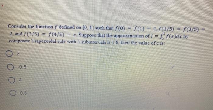 Solved Consider The Function F Defined On 0 1 Such That Chegg Com