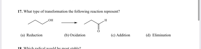 Solved 17. What type of transformation the following | Chegg.com