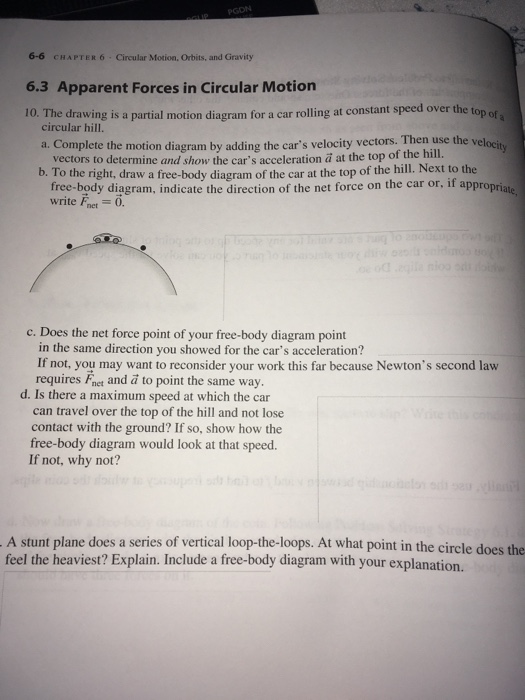 Solved PGON 6-6 CHAPTER 6 - Circular Motion, Orbits, and | Chegg.com
