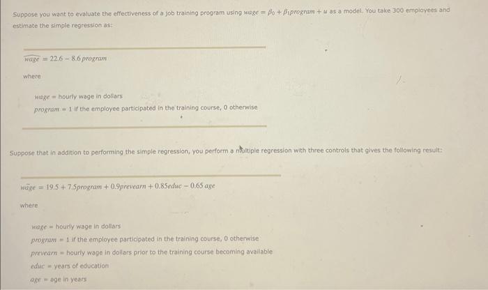 Solved Suppose you want to evafuate the effectiveness of a | Chegg.com
