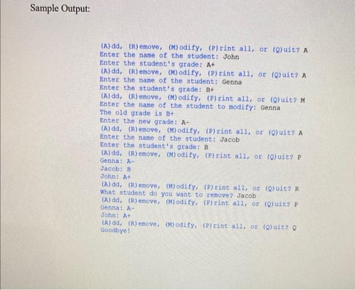 Solved Create the python programs based on the following | Chegg.com
