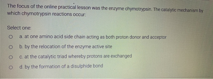 Solved The role of an enzyme in an enzyme-catalyzed reaction | Chegg.com