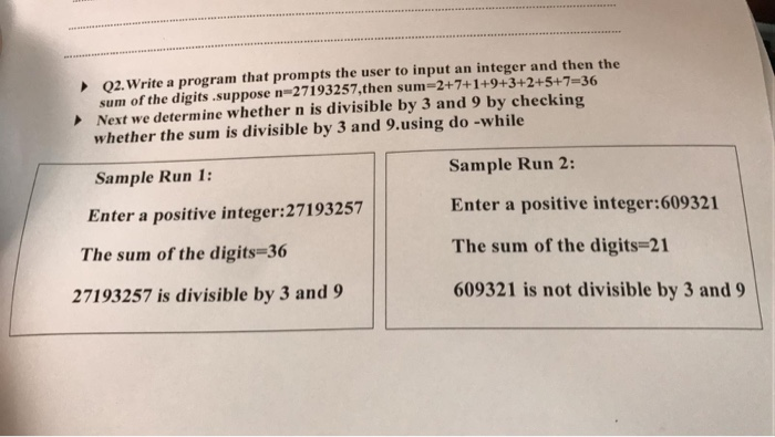 Solved 02. Write a program that prompts the user to input an | Chegg.com
