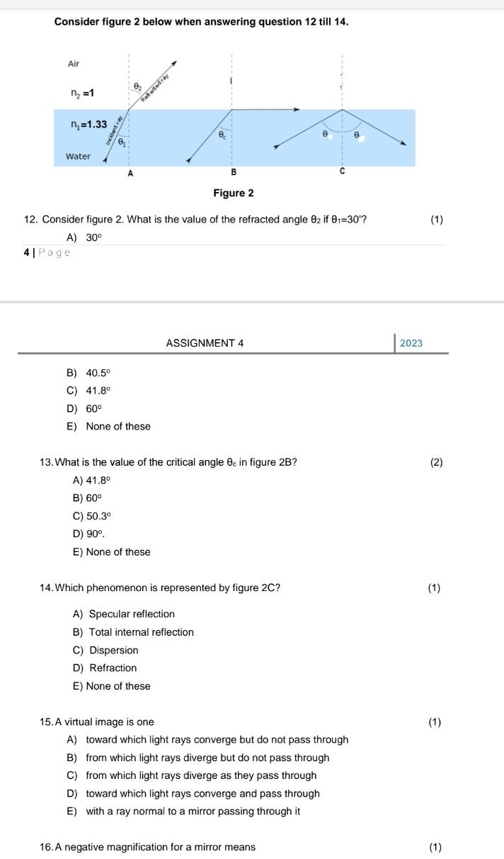 Solved Consider figure 2 below when answering question 12 | Chegg.com