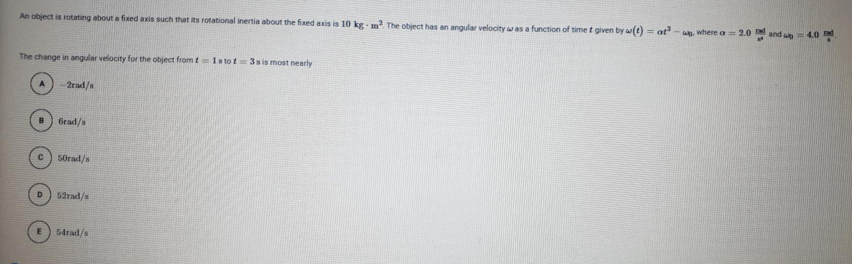 Solved An object is rotating about a fixed axis such that | Chegg.com