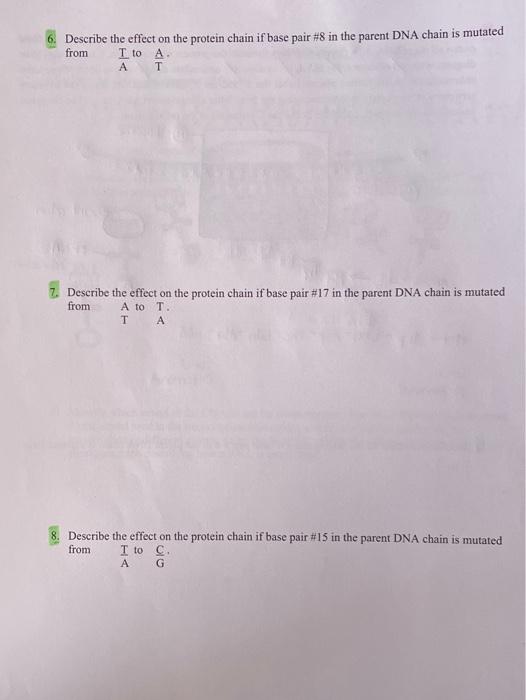 Solved Consider the following segment of DNA: SATGTGG | Chegg.com