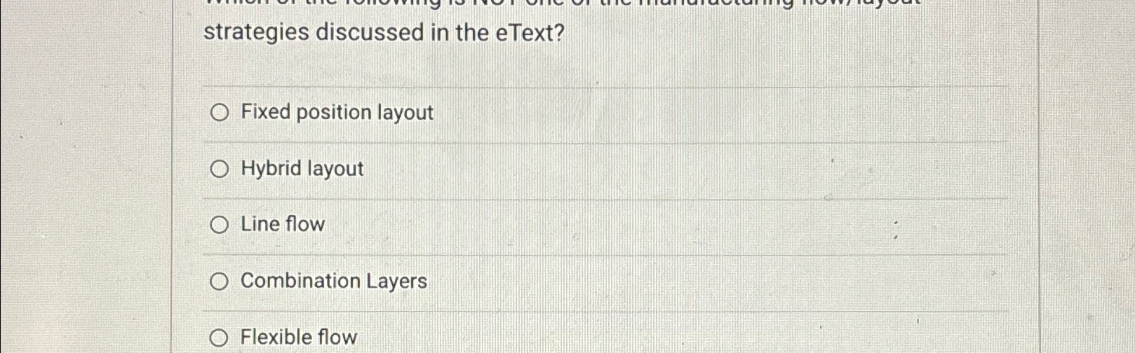 Solved strategies discussed in the eText?Fixed position | Chegg.com
