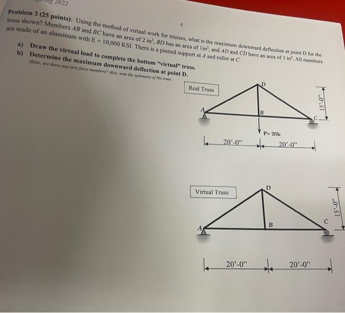 Solved 2022 Problem 3 (25 points): Using the method of | Chegg.com
