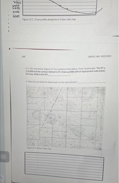 Solved 3. a. The map below (firure 177 is a portign of the | Chegg.com