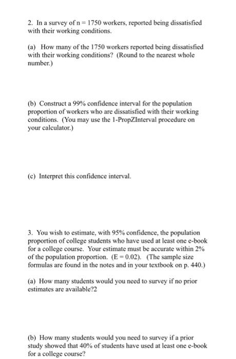 Solved Statistics Confidence Intervals for Proportions | Chegg.com