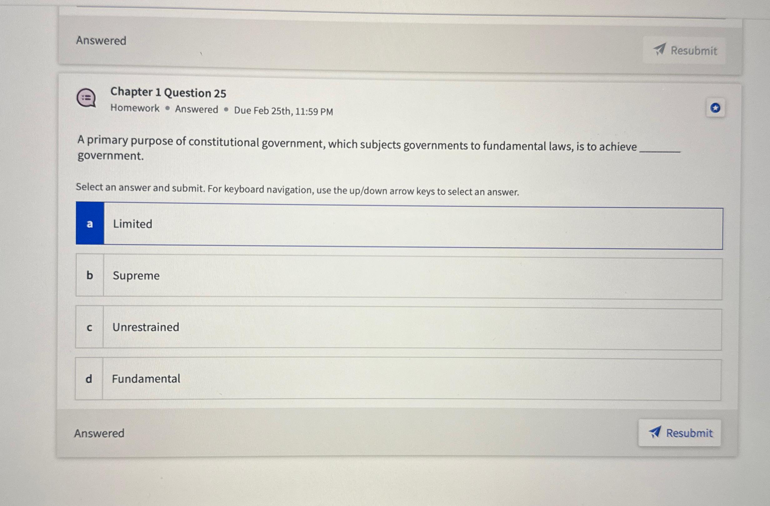 Solved AnsweredChapter 1 ﻿Question 25Homework * ﻿Answered * | Chegg.com