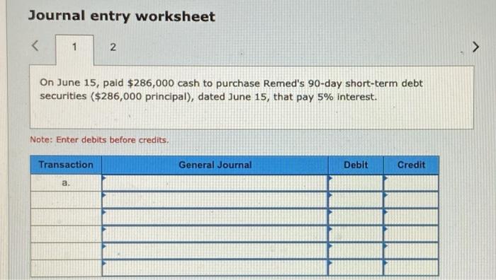 Solved Exercise 15-3 Accounting for held-to-maturity debt | Chegg.com