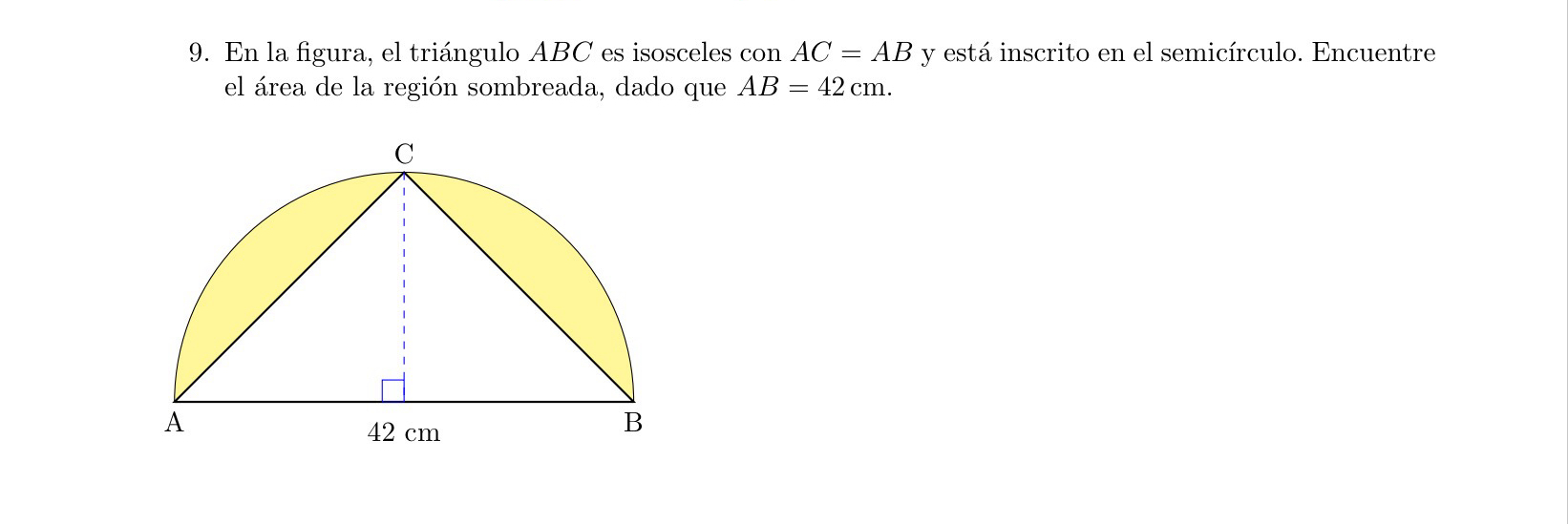 Solved En la figura, el triángulo ABC es isosceles con AC=AB | Chegg.com