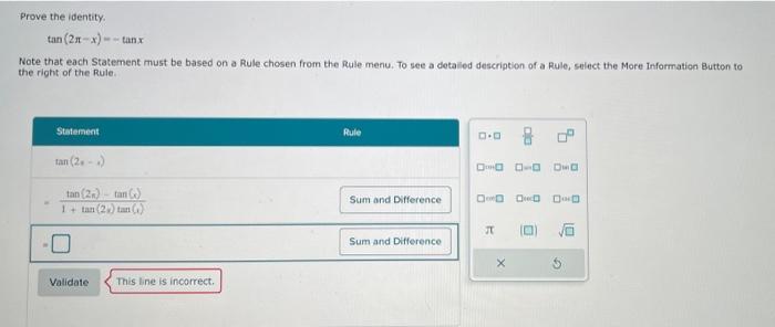 Solved Prove The Identity. Tan(2π−x)=−tanx Note That Each | Chegg.com