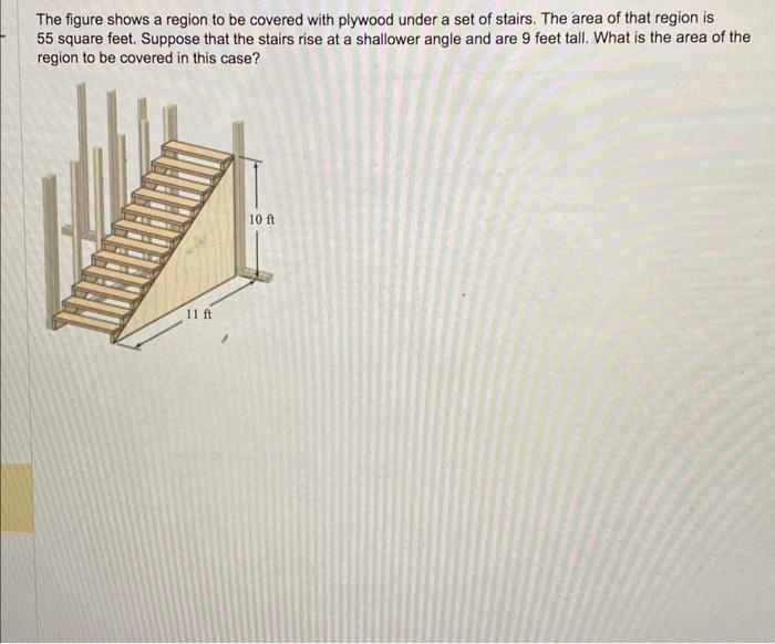 Solved The figure shows a region to be covered with plywood | Chegg.com