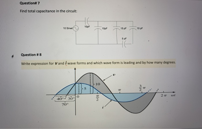 Total Capacitance Sample Problems Solved Question# 7 Find total capacitance in the circuit: | Chegg.com