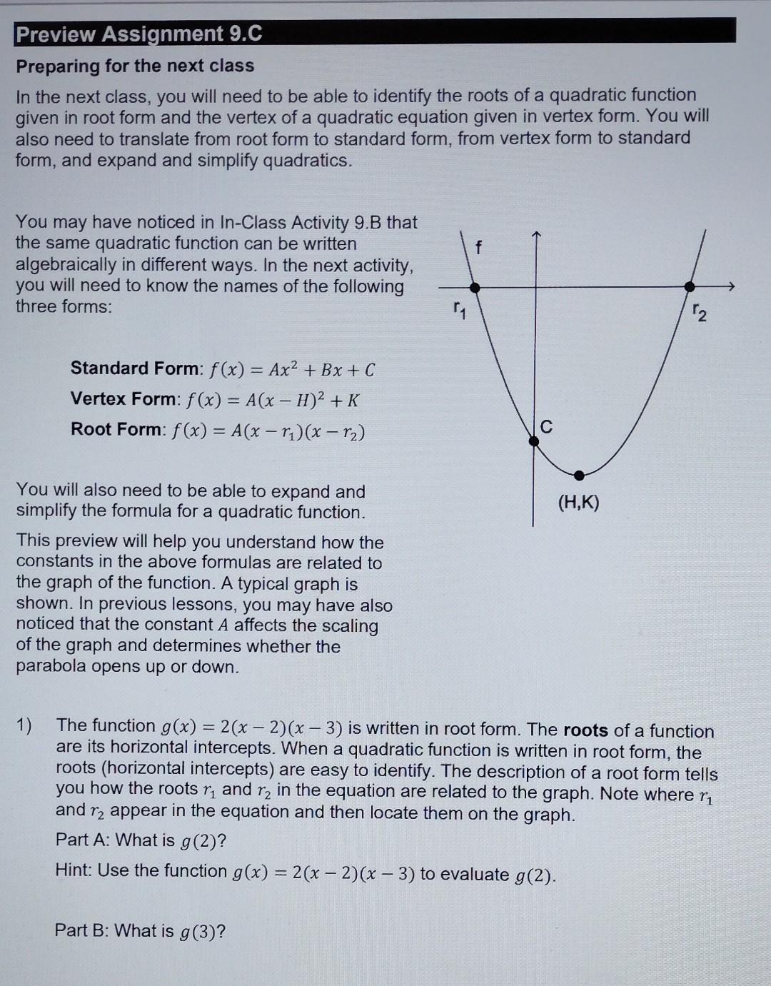 Solved Preparing for the next class In the next class, you | Chegg.com