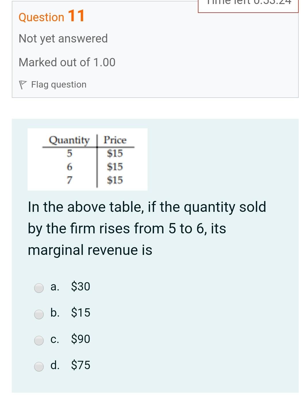 Solved Question 11 Not yet answered Marked out of 1.00 P | Chegg.com