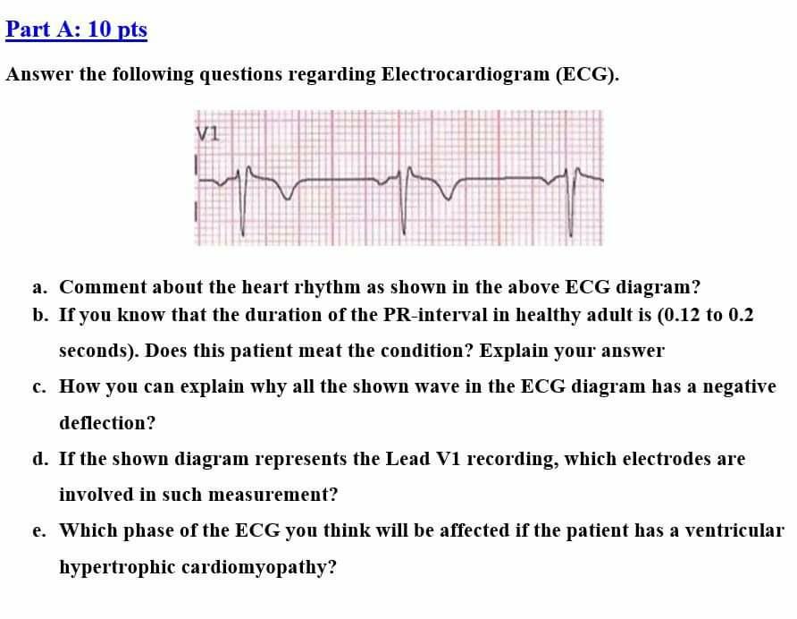 Solved Part A: 10 Pts Answer The Following Questions | Chegg.com