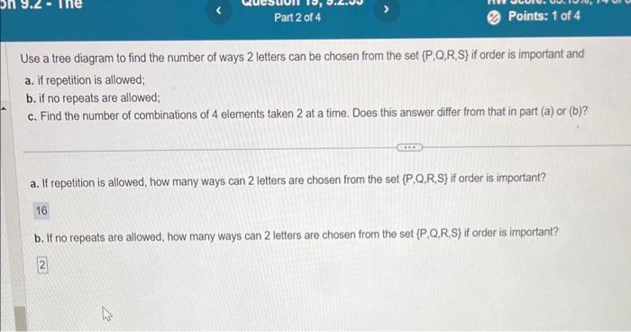 Solved Use a tree diagram to find the number of ways 2 | Chegg.com