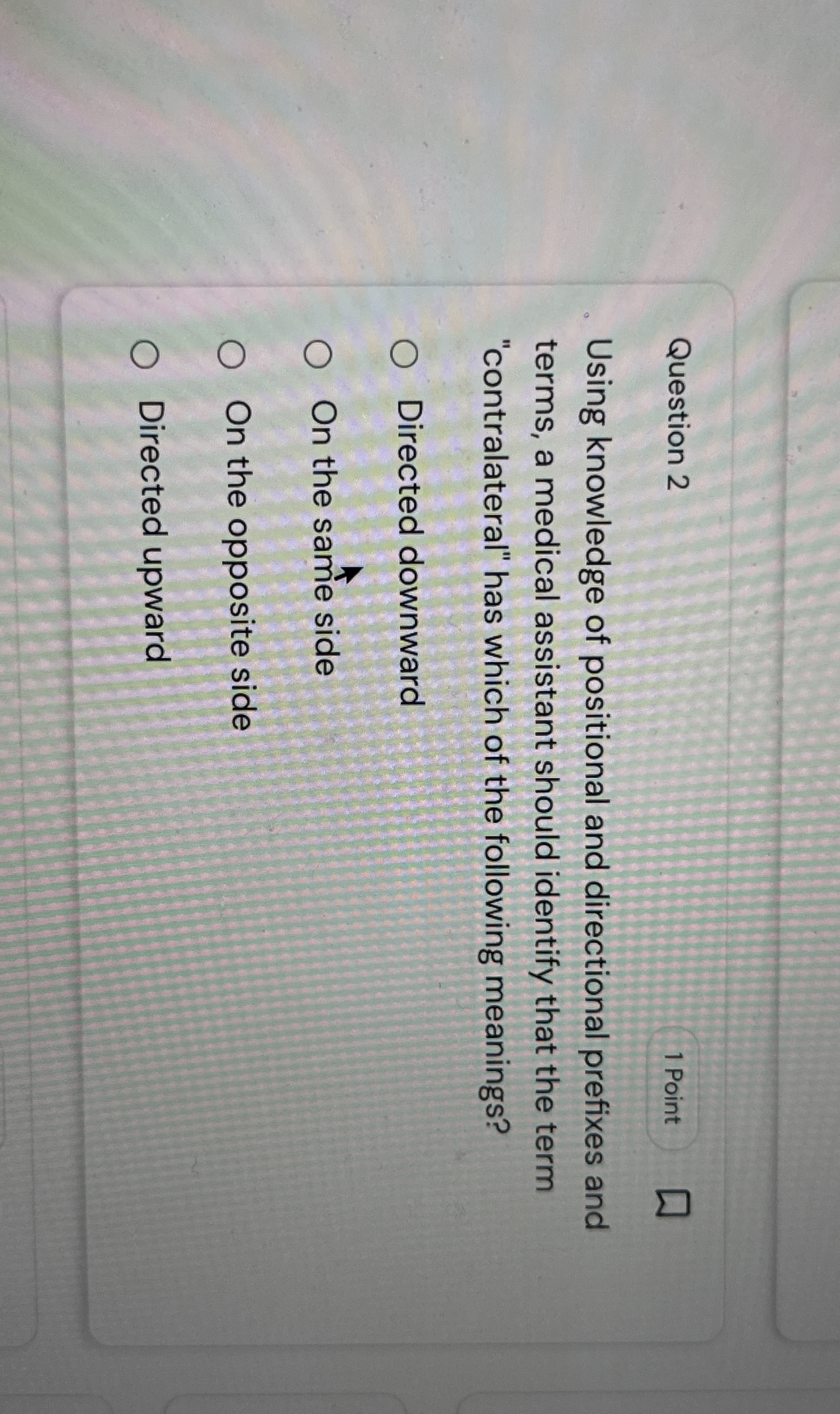Solved Question 2Using knowledge of positional and