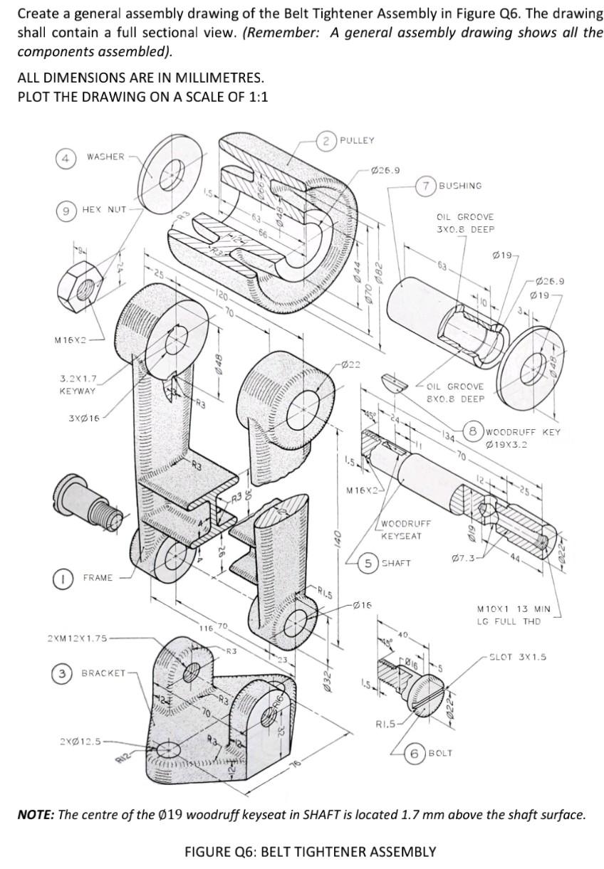 Belt tightener clearance