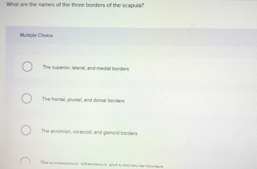 High Quality SOLUTION What are the names of the three borders of the ...